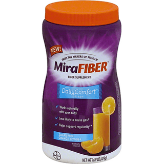 MiraFiber Supplement With Daily Comfort Sugar Free Orange Powder