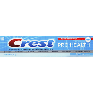 Crest Pro-Health Toothpaste, Fluoride, Clean Mint