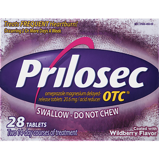 Prilosec OTC Acid Reducer, Tablets, Coated With Wildberry Flavor