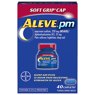 Aleve PM Pain Reliever/Nighttime Sleep-Aid Caplets