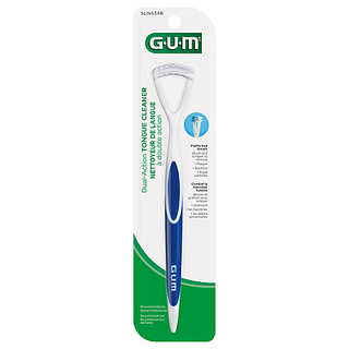 GUM SUNSTAR Dual Action Tongue Cleaner - Assorted Colors