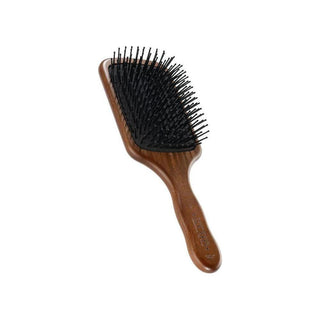 Acca Kappa Paddle Brush with Heat Resistant Pins Mahogany