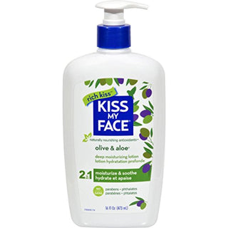 Kiss My Face Ultra Moisturizer Olive And Aloe Fragrance Free 16 Fl Oz