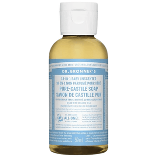 Dr. Bronner's Pure Castile Liquid Soap 2 Fl Oz Baby Mild Unscented