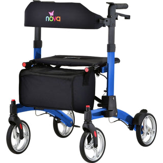 NOVA Monarch All-Terrain Rollator Walker, Blue (Model 4329BL)