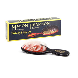 Mason Pearson Pink Nylon Pocket Brush N4