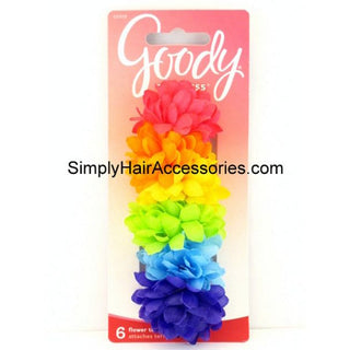 Goody Girls Terry O Flower Ponytailers - 6 Pcs