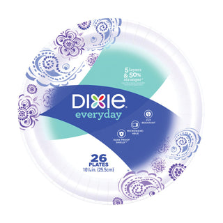 Dixie Everyday Paper Plates 10.5 Inch