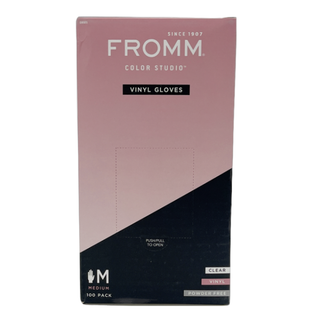 Fromm Andre International Medium Clear Vinyl Gloves Powder Free