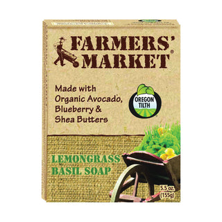 Farmer's Market Organic Bar Soap Lemongrass Basil - 5.5 Oz