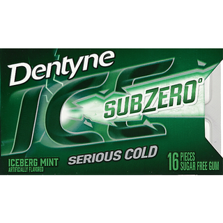 Dentyne Ice Sub Zero Iceberg Mint Sugar Free Gum - 16ct