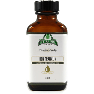 Stirling Soap Co. Ben Franklin Beard & Preshave Oil 3 Oz