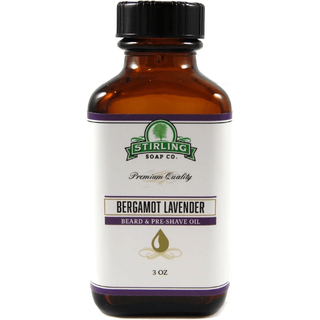 Stirling Soap Co. Bergamot Lavender Beard & Preshave Oil 3 Oz