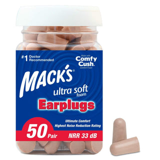 Mack's Ear Care Ultra Soft Foam Earplugs, 50 Pair