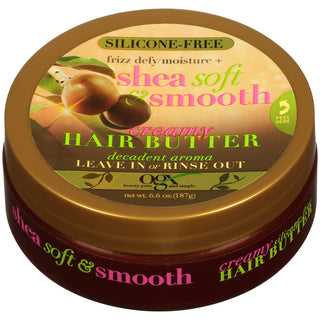 OGX Frizz Defy/Moisture + Shea Soft & Smooth Creamy Hair Butter - 6.6oz