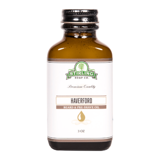 Stirling Soap Co. Haverford Beard & Preshave Oil 3 Oz