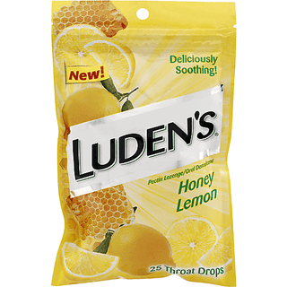 Luden's Deliciously Soothing Throat Drops, Honey Lemon Flavor, 25 Count