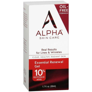 Alpha Skin Care Essential Renewal Gel 10% Glycolic AHA For Healthy, Younger-Looking - 1.7 Oz