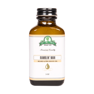 Stirling Soap Co. Ramblin Man Beard & Preshave Oil 3 Oz