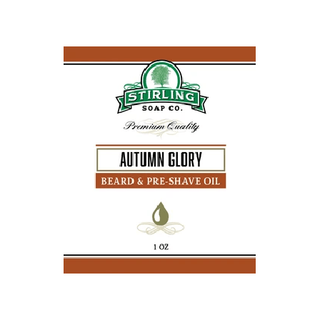 Stirling Soap Co. Autumn Glory Beard & Preshave Oil 3 Oz