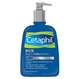 Cetaphil Men 3-in-1 Daily Lotion, 16 Oz