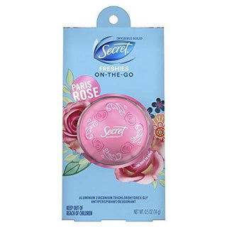 Secret Freshie Paris Rose Invisible Solid Antiperspirant And Deodorant - 0.5oz