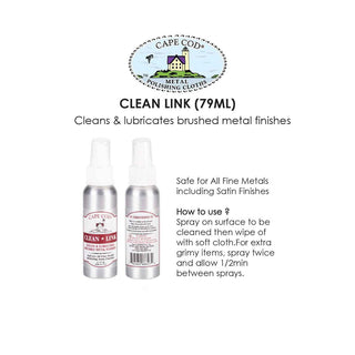 Cape Cod Clean Link Brushed Metal Cleaning Spray 2.7 Fl Oz