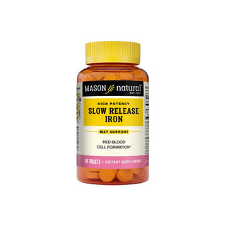 Mason Natural High Potency Slow Release Iron 50 Mg 60 Tablets