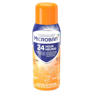 Microban 24 Hour Disinfectant Sanitizing Spray, Citrus Scent, 12.5 Fl Oz