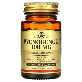 Solgar Pycnogenol, 100 Mg, 30 Vegetable Capsules