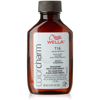 Wella T18 Color Charm Permanent Liquid Hair Toner - Lightest Ash Blonde
