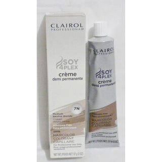 Clairol Soy 4plex 4 Plex Creme 7N Medium Neutral Blonde 7N Hair Color 2 Oz
