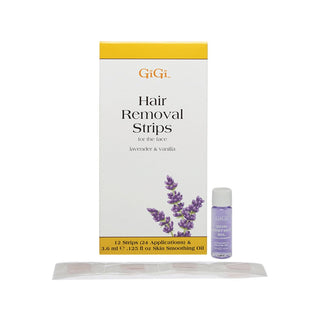 GiGi Removal Strips For Face, Lavender Vanilla, 1 Ounce