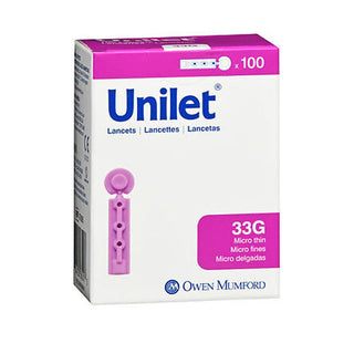 Owen Mumford Lancet Unilet Micro Thin 33G Lancets Single-Use
