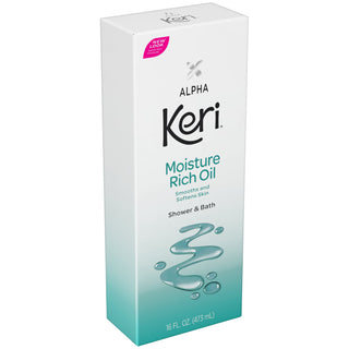 Keri Alpha Shower & Bath Moisture Rich Oil 16 Oz