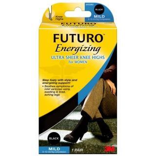 Futuro Ultra Sheer Knee Highs For Women 71014BEN, Medium Black