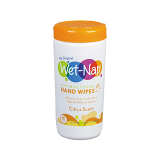 Wet-Nap Citrus Scent Antibacterial Hand Wipes, 40 Sheets