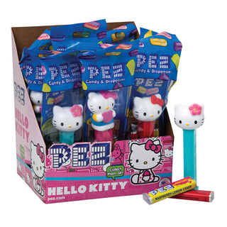 PEZ Hello Kitty Box Of 12 Candy & Dispenser