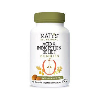 Maty's All Natural Acid & Indigestion Relief Gummies, Drug Free