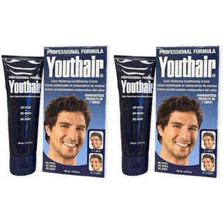 Youthair Natural Hair Color And Conditioner Creme For Men - 8 Oz