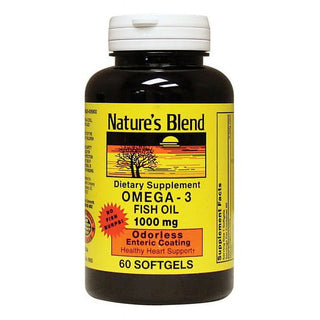 Nature's Blend® Omega-3 Fish Oil – 1000 mg Softgels