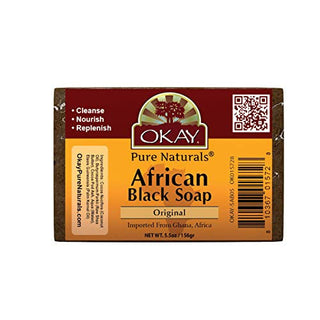 Okay Pure Naturals, African Black Soap, Original, 5.5 Oz (156 G)