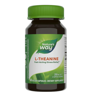 Nature's Way  Fast- Acting  Stress Relief L-Theanine  60 Vegan Capsules