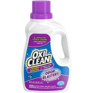 OxiClean Odor Blasters And Stain Remover Laundry Booster Liquid, 50 Fl