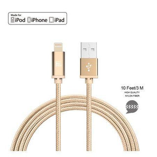 LAX 10ft Lightning To USB Charge/Sync Cable - Gold