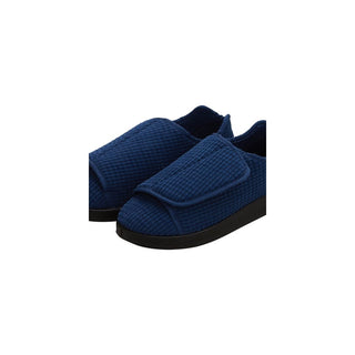 Silvert s Men’s Double-Extra Wide Slip-Resistant Slippers For Seniors 10 Navy