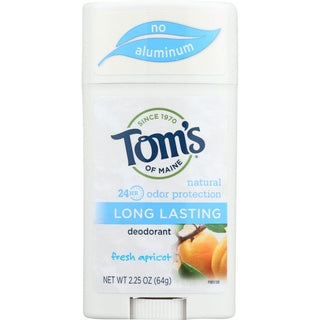 Tom's of Maine Long Lasting Natural Deodorant, Fresh Apricot, 2.25 Oz