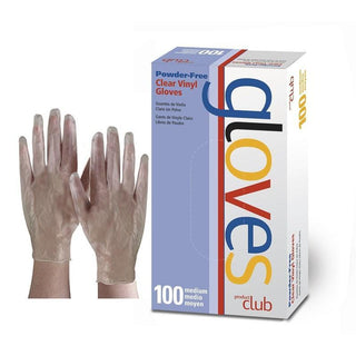 Product Club Clear Vinyl Disposable Gloves - Powder Free 100 Ct