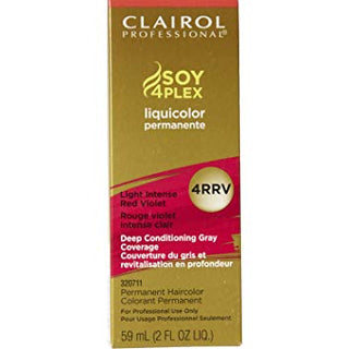Clairol Professional Soy4Plex LiquiColor Permanent Hair Color - 4RRV Light Intense Red Violet
