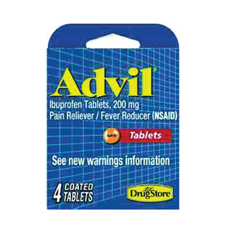 Advil Pain Relief Tablets, Ibuprofen 200mg, 4 Count